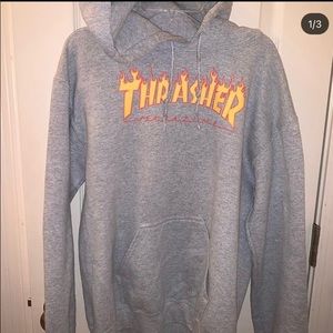 Thrasher grey hoodie
